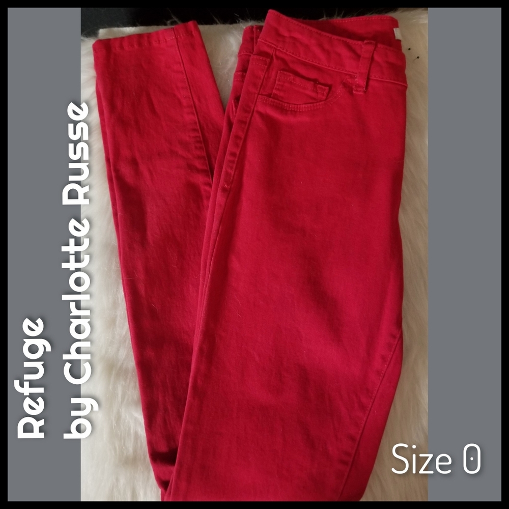 Refuge*Red Skinny Jeans NWOT